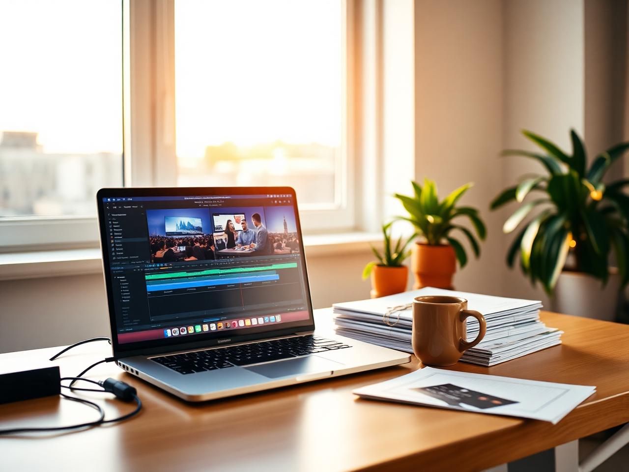 Video editing workstation where a manual is updated